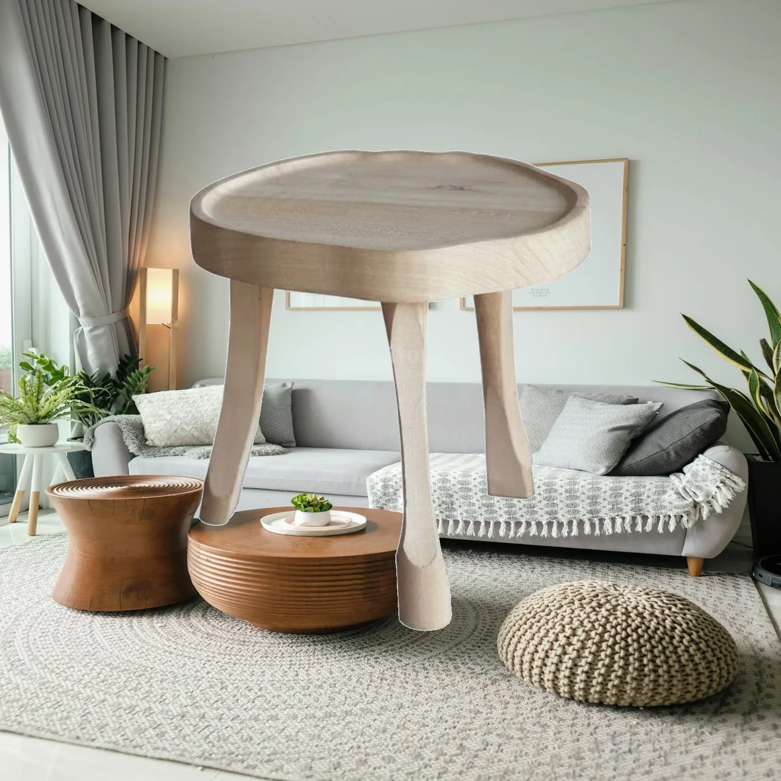 室内植物用ディスプレイ用素朴な木製スタンド、鉢植えの花用植物アクセサリースタンド、バルコニーや窓辺に最適
