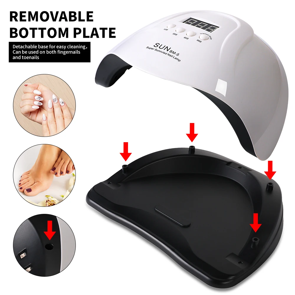 45 LEDS Lamp Kralen Dubbele Bron Lamp High Power UV/LED Nageldroger Voor Alle Nagels Gel Polish Fototherapie licht Voor Manicure Salon