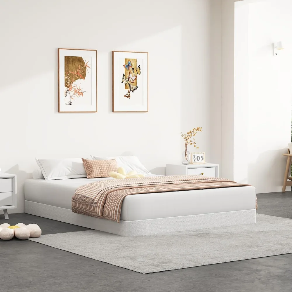 Queen Bed Box Spring 5 Inch, Strong Metal Frame Mattress Foundation, Quiet & Easy Assembly