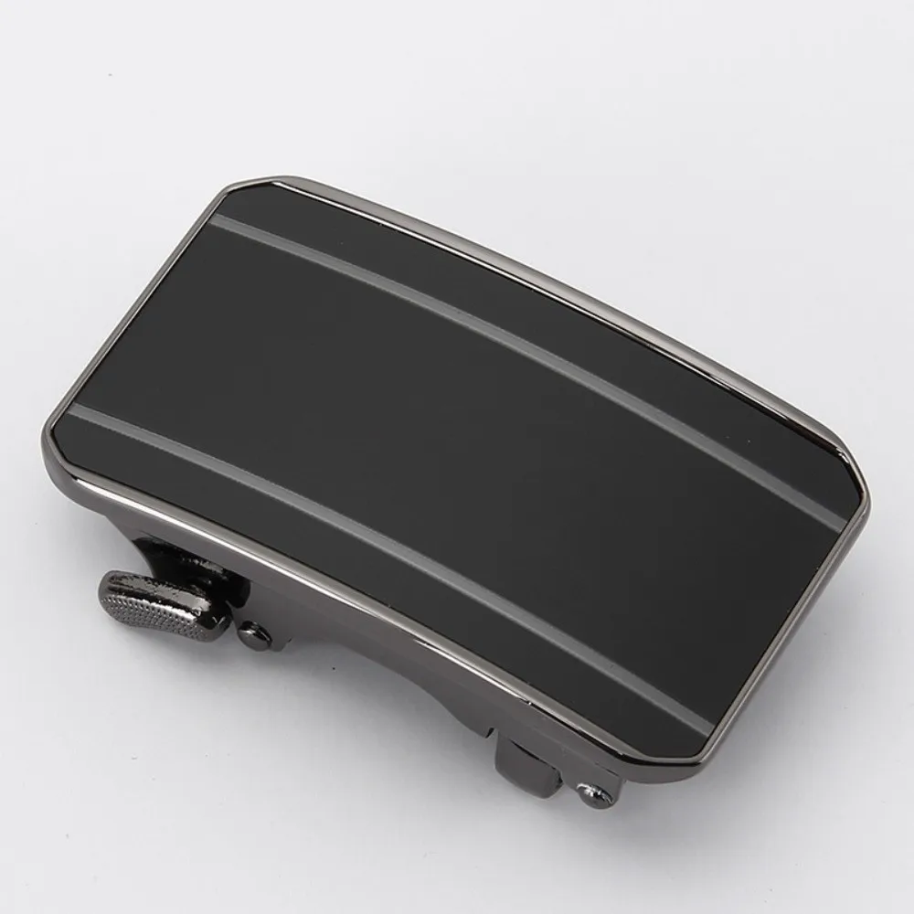 سبيكة واسعة حزام مشبك أسود 3.5 سنتيمتر الرجال سبيكة حزام مشبك دائم استبدال الملحقات حزام أبازيم التلقائي