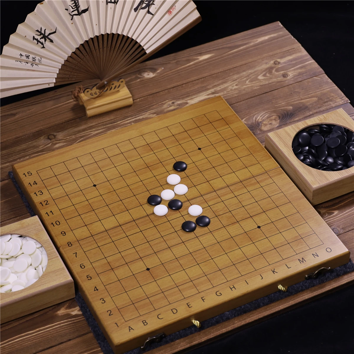 portable-professional-bamboo-pattern-go-game-set-15-lines-with-coordinate-chessboard-easy-to-store-imitation-egg-set