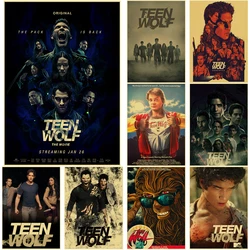 Vintage Teen Wolf Poster Movie TV Retro Kraft Paper Prints Gift Vintage Home Room Cinema Club Decor Aesthetic Art Wall Painting