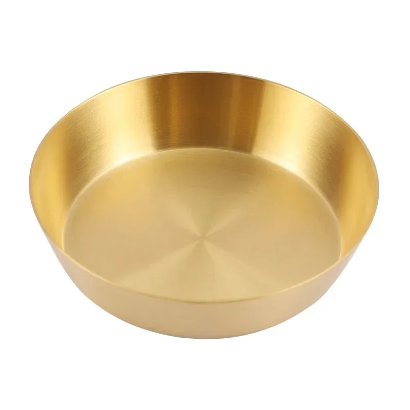 304 stainless steel Korean-style single-layer thickened kimchi dish seasoning dip dish cold dish Korean barbecue