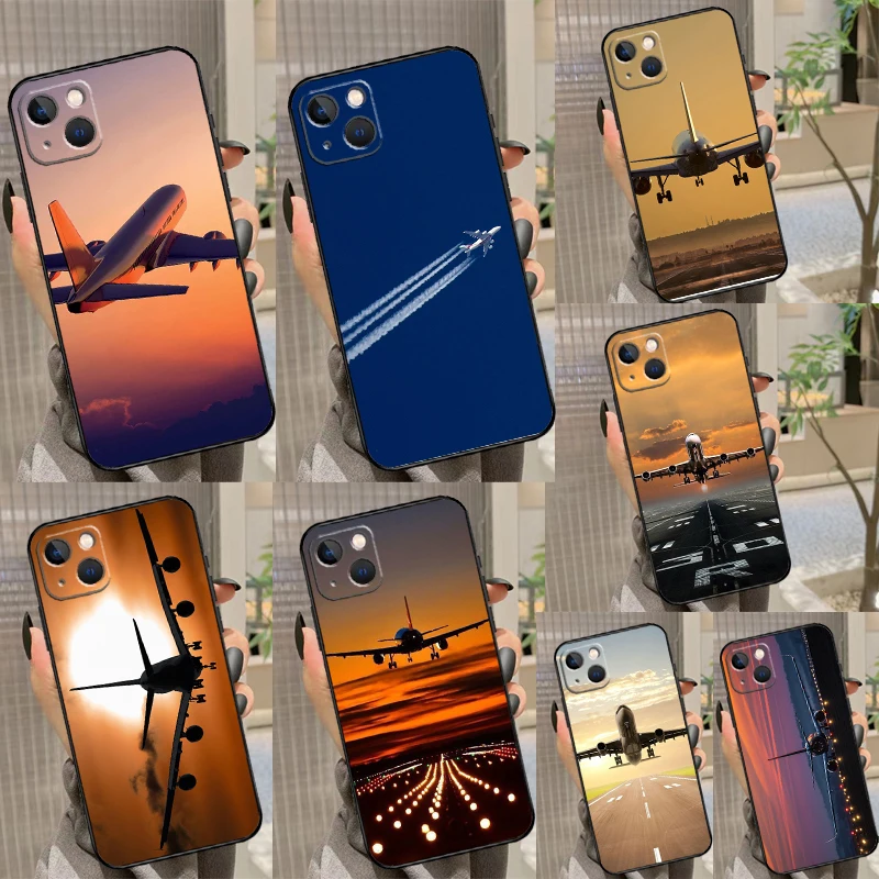 Airplane Plane Aircraft Case For Samsung Galaxy M55 M35 M15 M56 M36 M16 M06 M31 M13 M33 M53 M12 M32 M52 M14 M34 M54