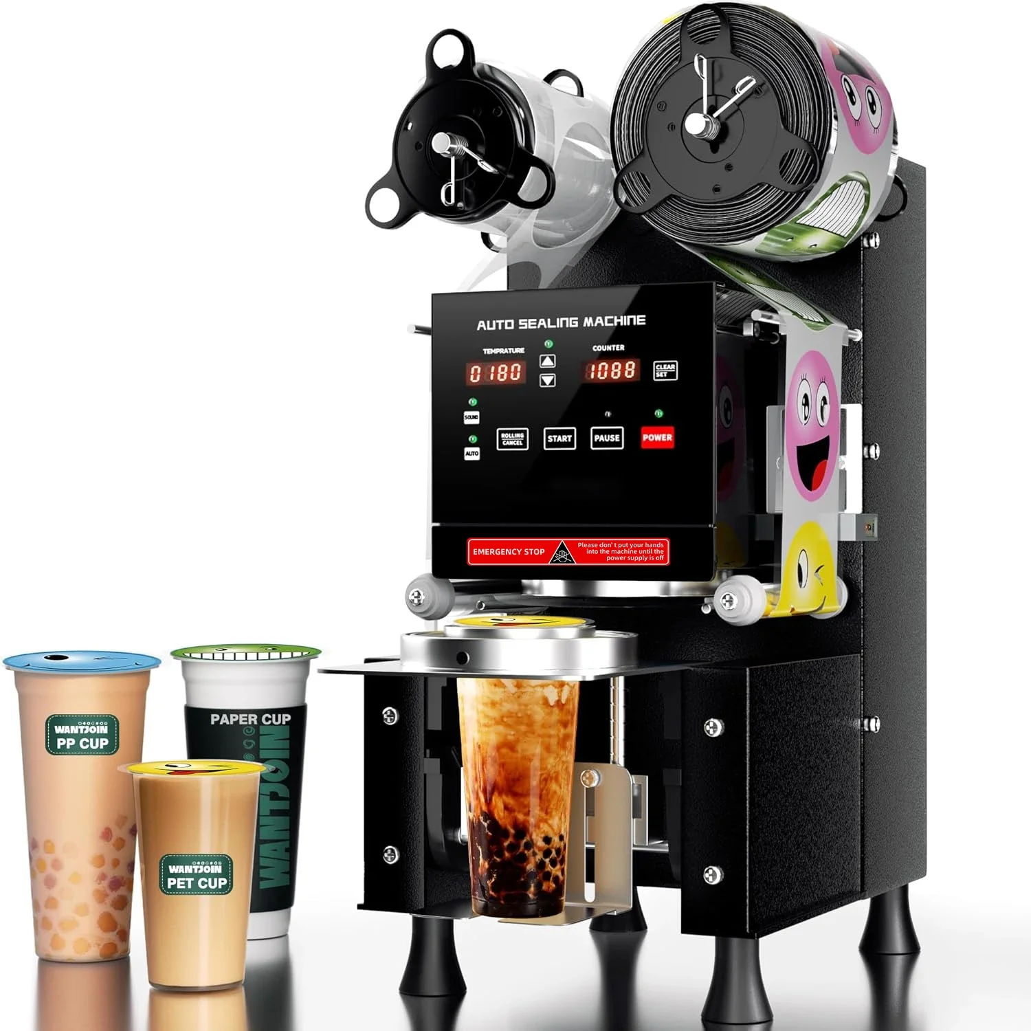 New Juice Milk Tea Coffee Cup Fully Automatic Stainless Steel Filling Machine Plastic Paper Small Water Cup Sealing Machine