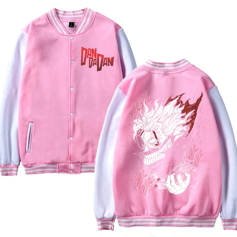 Anime Dandadan Okarun mikina s kapucí baseballová uniforma bunda dáma/muž Harajuku mužské topy streetwear Dandadan kreativní tisk bunda - náhled 5