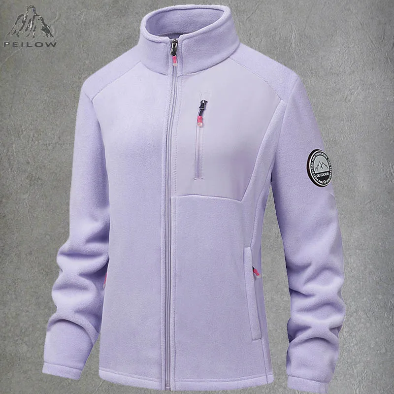 

New Women's Autumn Winter Polar Fleece Jacket Full Zip Sweatshirts Coat Casual Soft Warm Outwear Hiking Camping Jackets Female