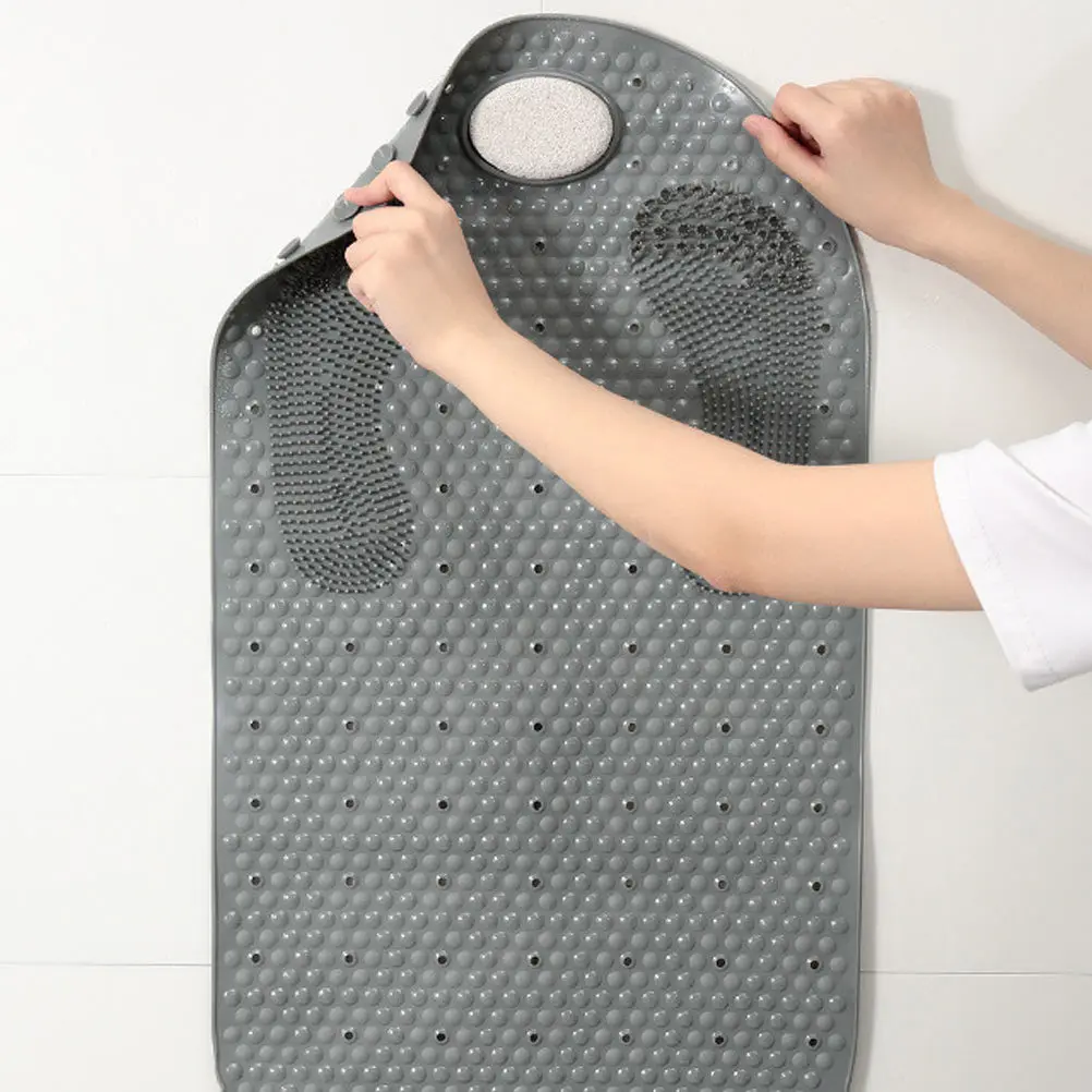 

Massage Non-Slip Floor Mat High-Quality PVC Thick Waterproof Bathroom Shower Foot Pad Drainage Suction Cup Bath Mat Anti-Slip