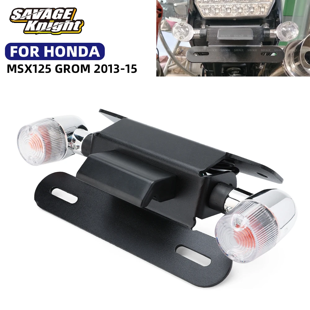 

Для HONDA MSX 125 Grom держатель номерного знака указатель поворота MSX125 2013-15 аксессуары для мотоциклов хвост аккуратное крыло элиминаторы