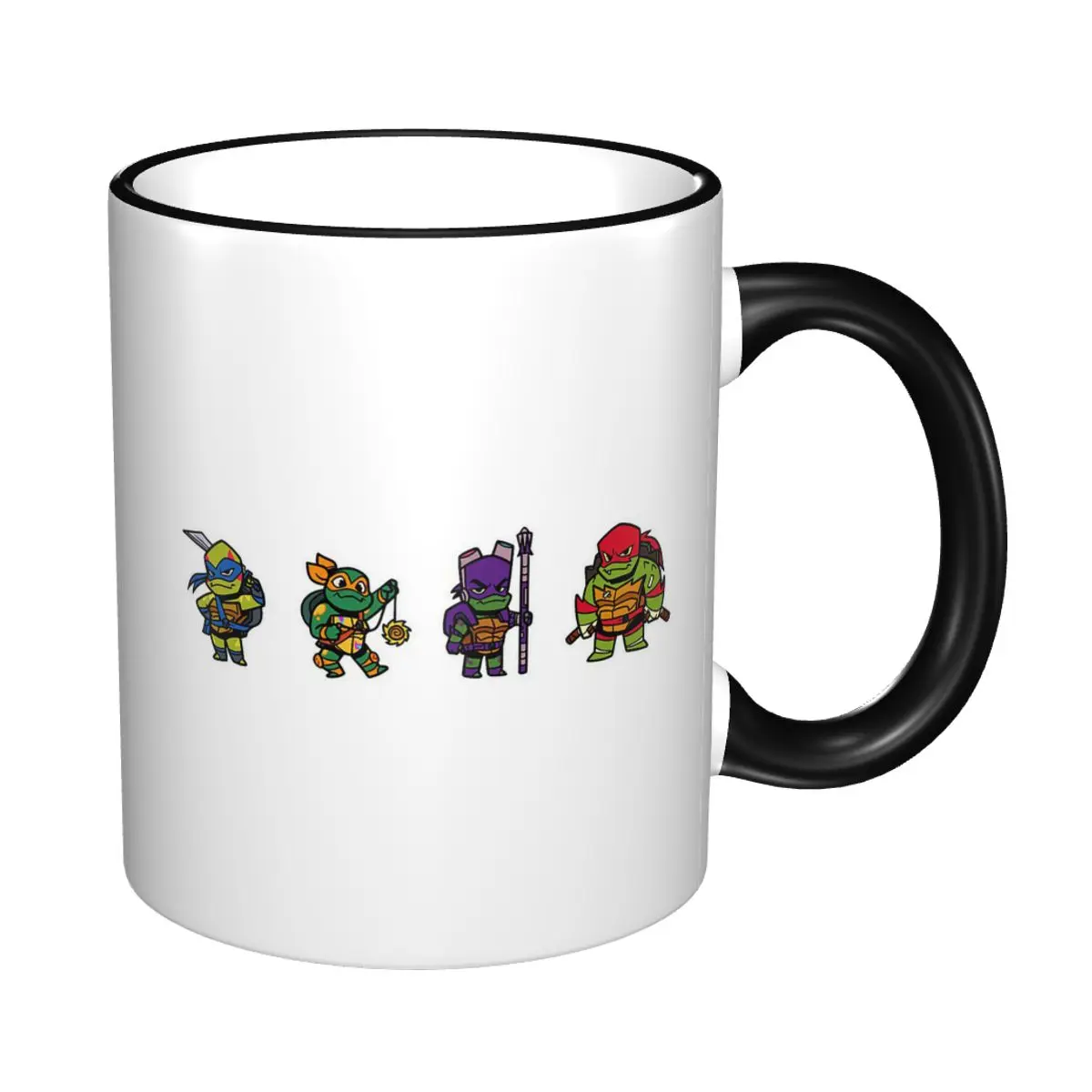 ROTTMNT Mini Turtles Mug Funny Ceramic Coffee Cups Tea Mugs Milk Cup Drinkware Gifts for Friends