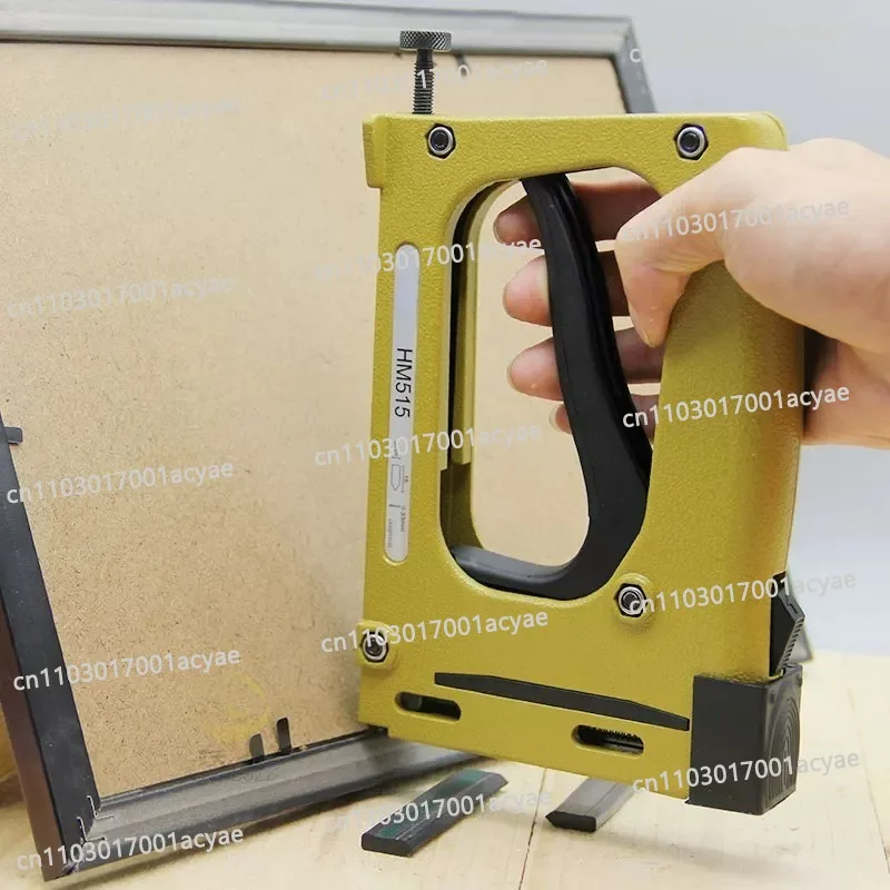 HM515 Manual Nail  Point Driver  with 1000 Points Cross Stitch Frame Back Plate Mounting Picture Framing Nailer Tool