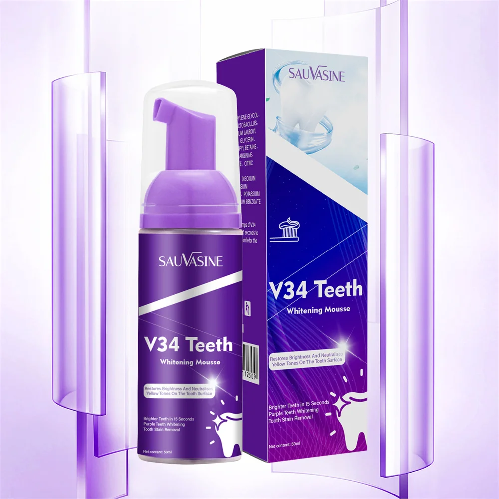 V34 30ml Teeth Whitening Toothpaste Color Repair Toothpaste Teeth Straightening Whitening Agent Fresh Breath Periodontal Care