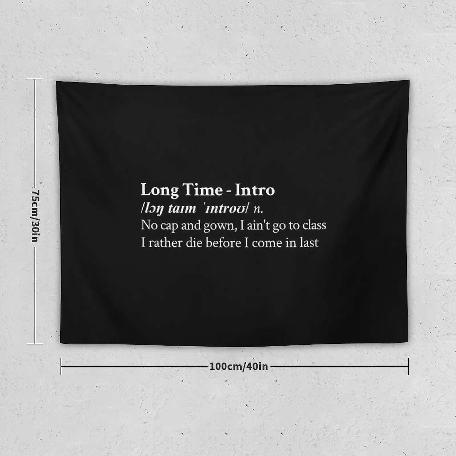 Long Time (Intro) by Playboi Carti Tapestry Christmas Decoration Aesthetic Home Decor Wall Hanging Wall Tapestry