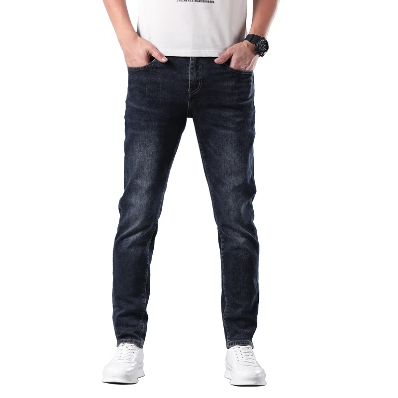 Jeans Herren Frühling und Herbst neue Mode Klassiker Business Casual All-Match schlanke gerade lange Hosen