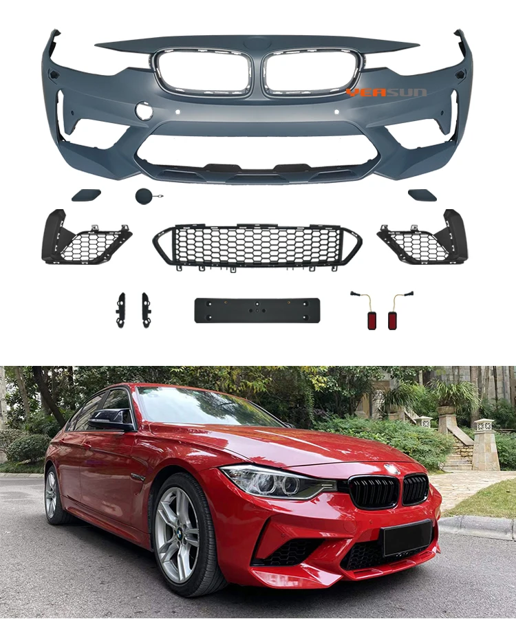 Car bodykit F30 M2 M2C M3C front bumper set for  3 series  body kit