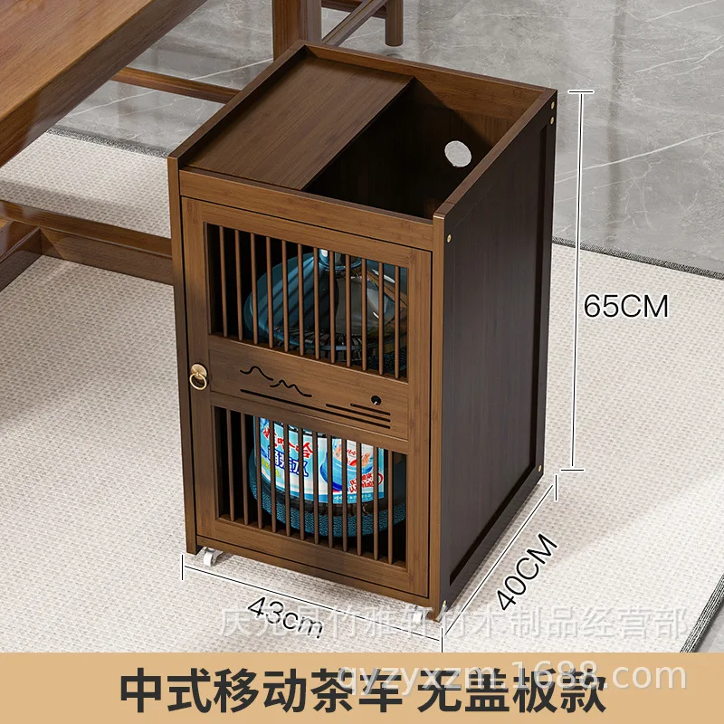 Office tea table tea table locker mobile boiling water to make household sofa side cabinet tea cabinet side cabinet