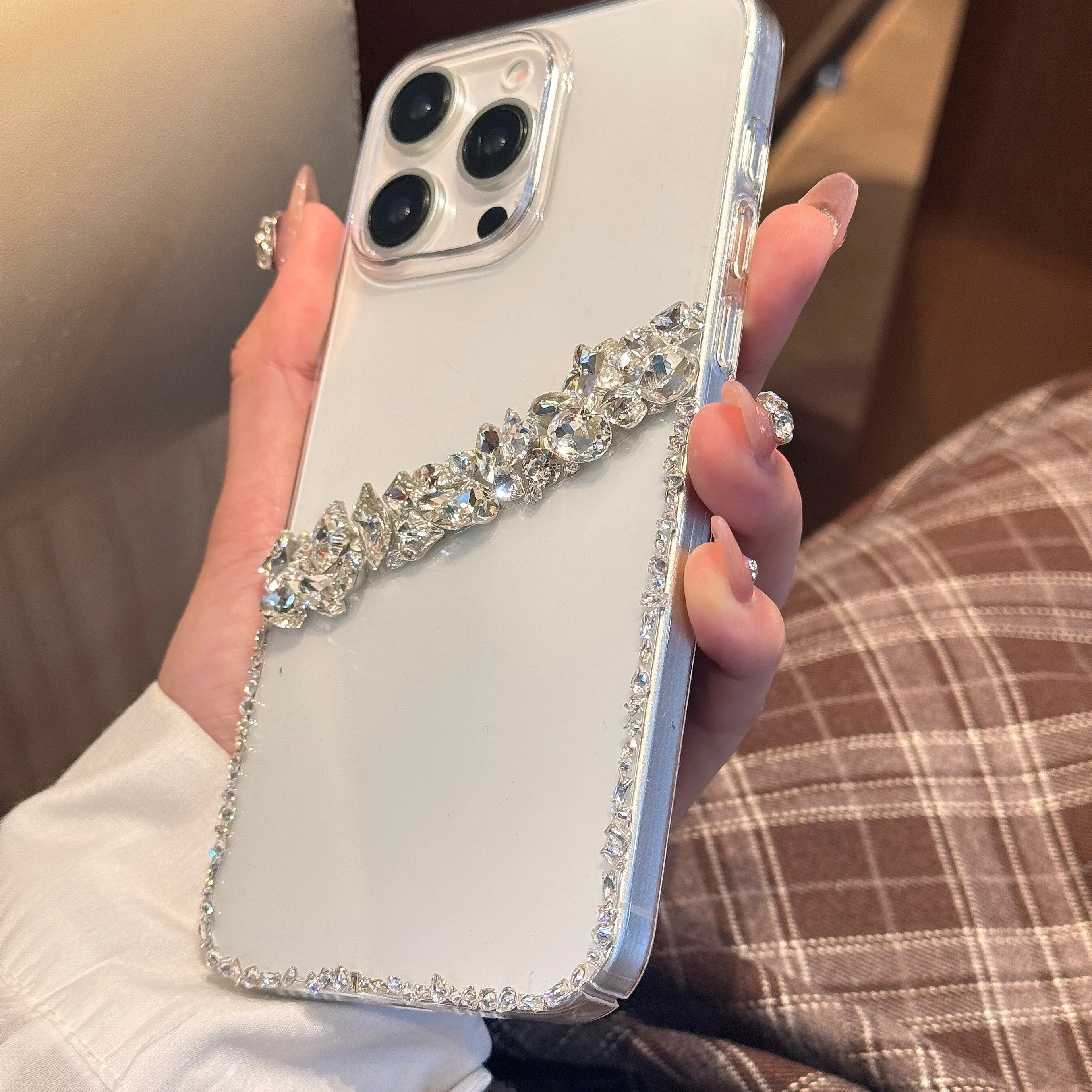 Bling Crystal Luxury For Samsung Galaxy A24 A34 A35 A51 A52 A53 A54 A55 A56 A71 A72 A91 4G Glitter Hard PC Back Cover Phone Case