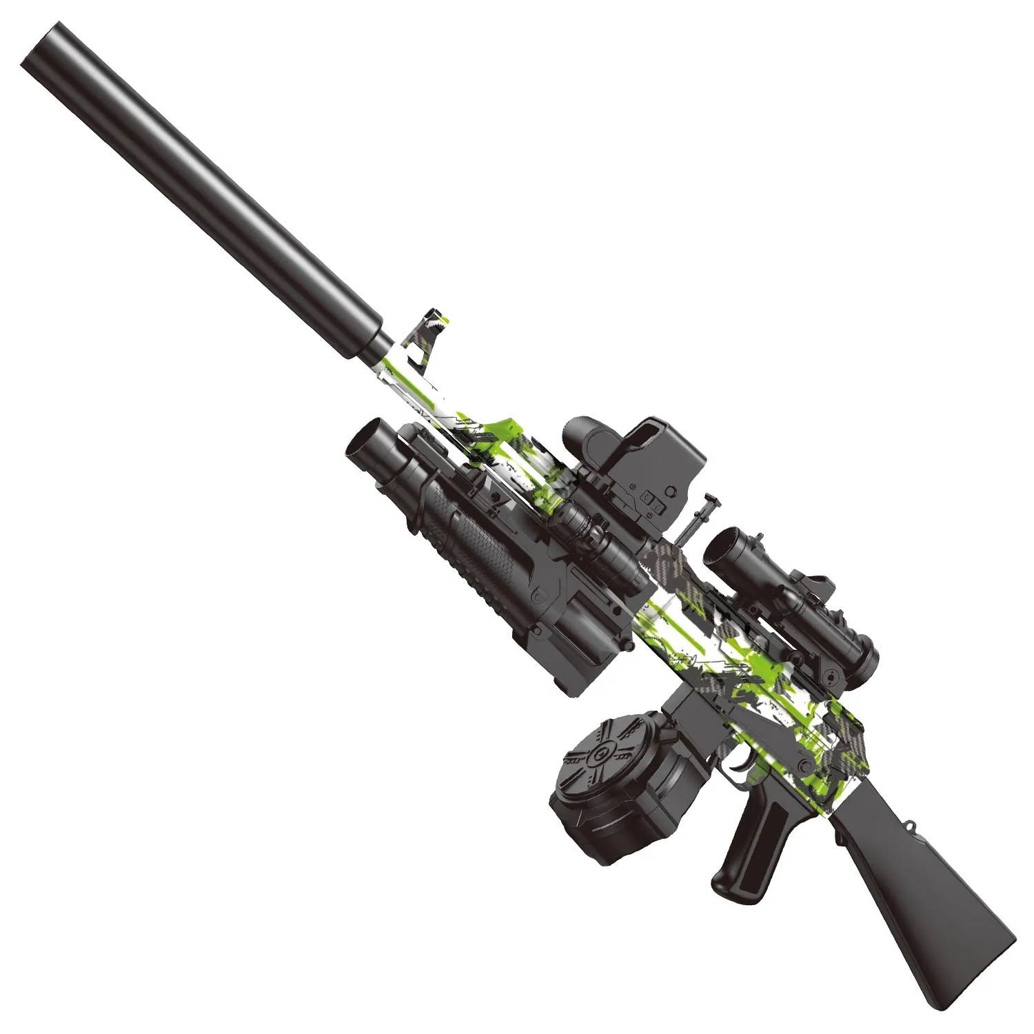 Pistola de gel elétrica AK47! Pistola de brinquedo, brinquedos de bola de respingos automáticos e totalmente automáticos, perfeitos para jogos de tiro ao ar livre sem balas