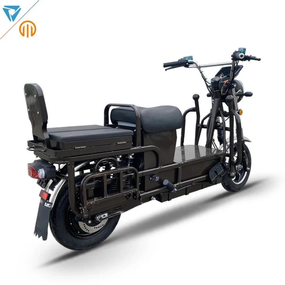 2024 Popular 2 Wheels Heavy Load Electric Vehicle 72V Battery Electric Cargo Bike For Cargo/passengers