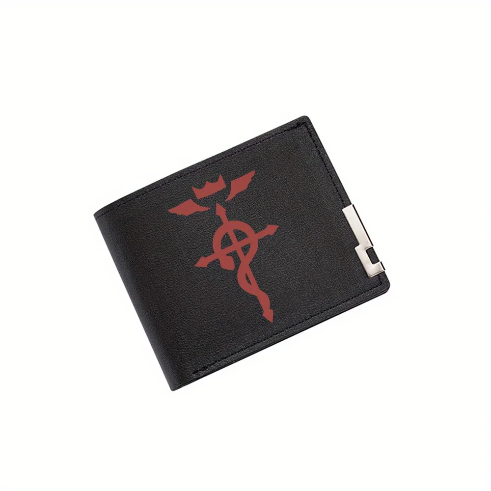 

Cross snake wing crown alchemy symbol Men's Wallet Printing Design Simple Modern Stylish Business Father's Boyfriend's Christmas