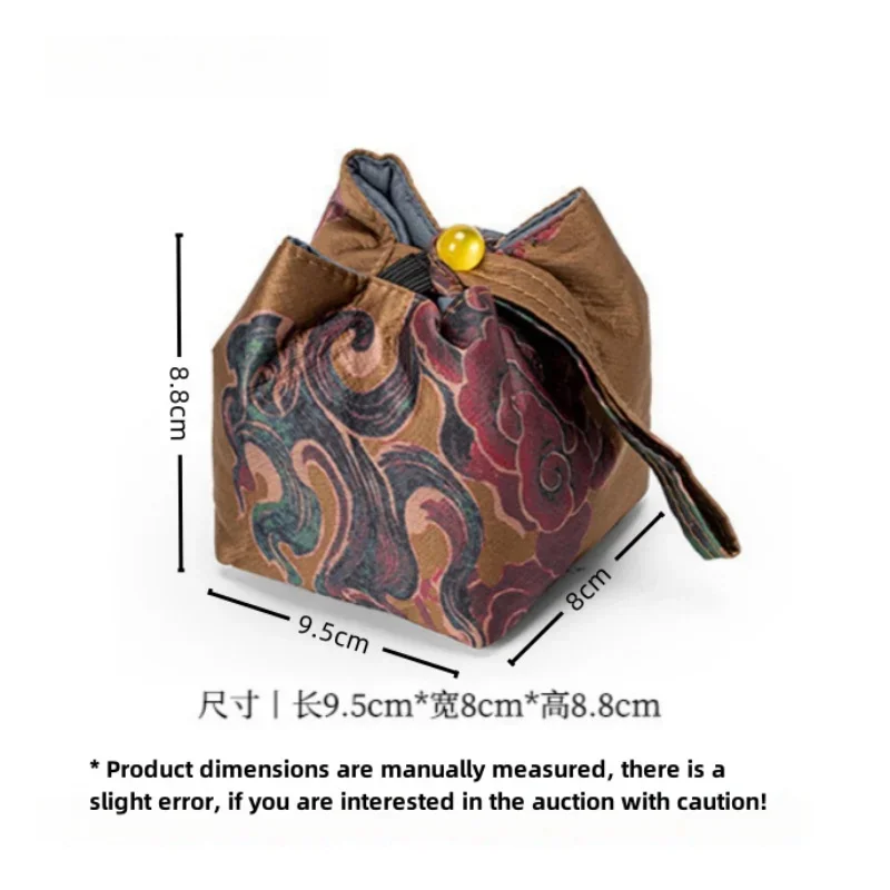 Travel Teaware Storage Bag Outdoor Camping Portable Teacup Pouch Tea Ceremony Accessories Vintage Jewellery Organiser Bags