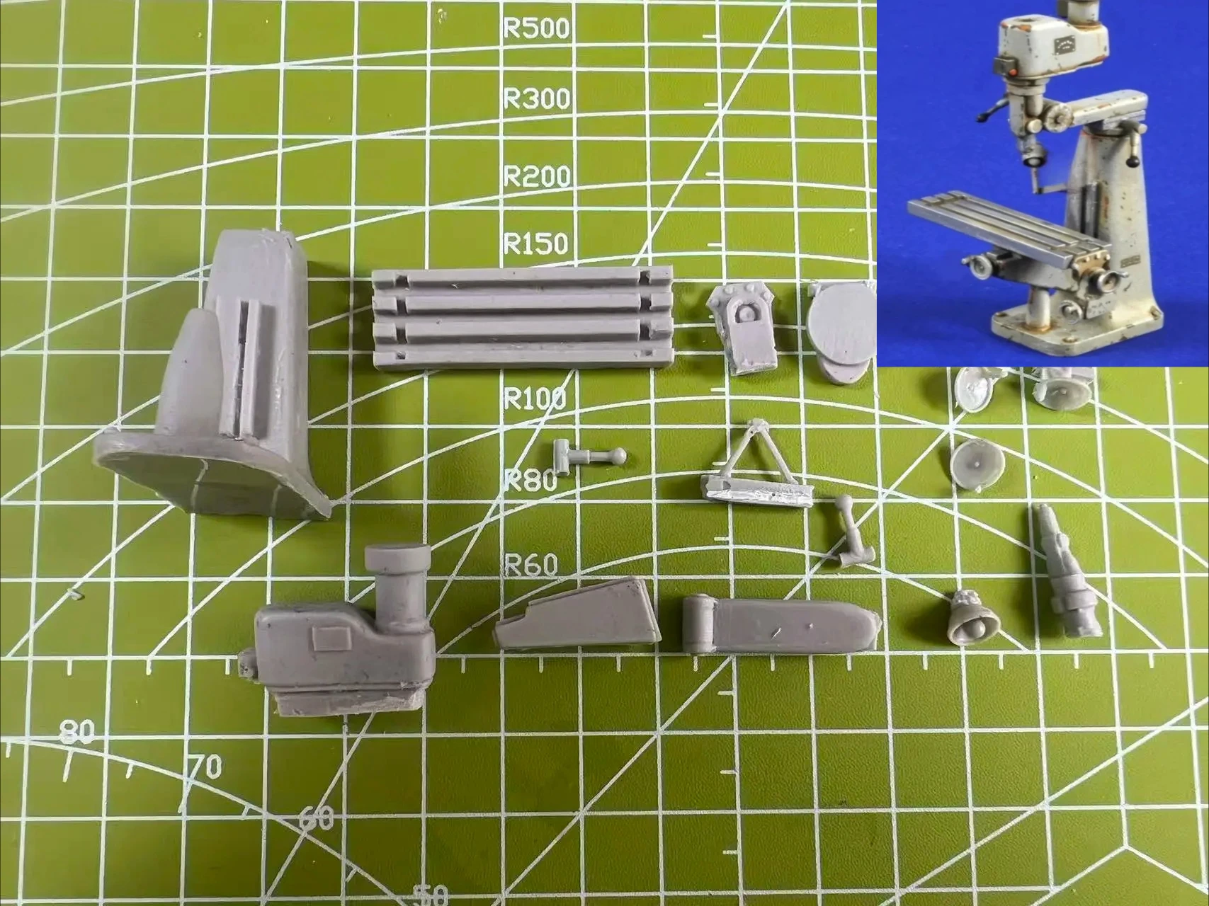 

1/35 Resin Model Kit Machine Scene Model Needs To Assemble Parts Unpainted