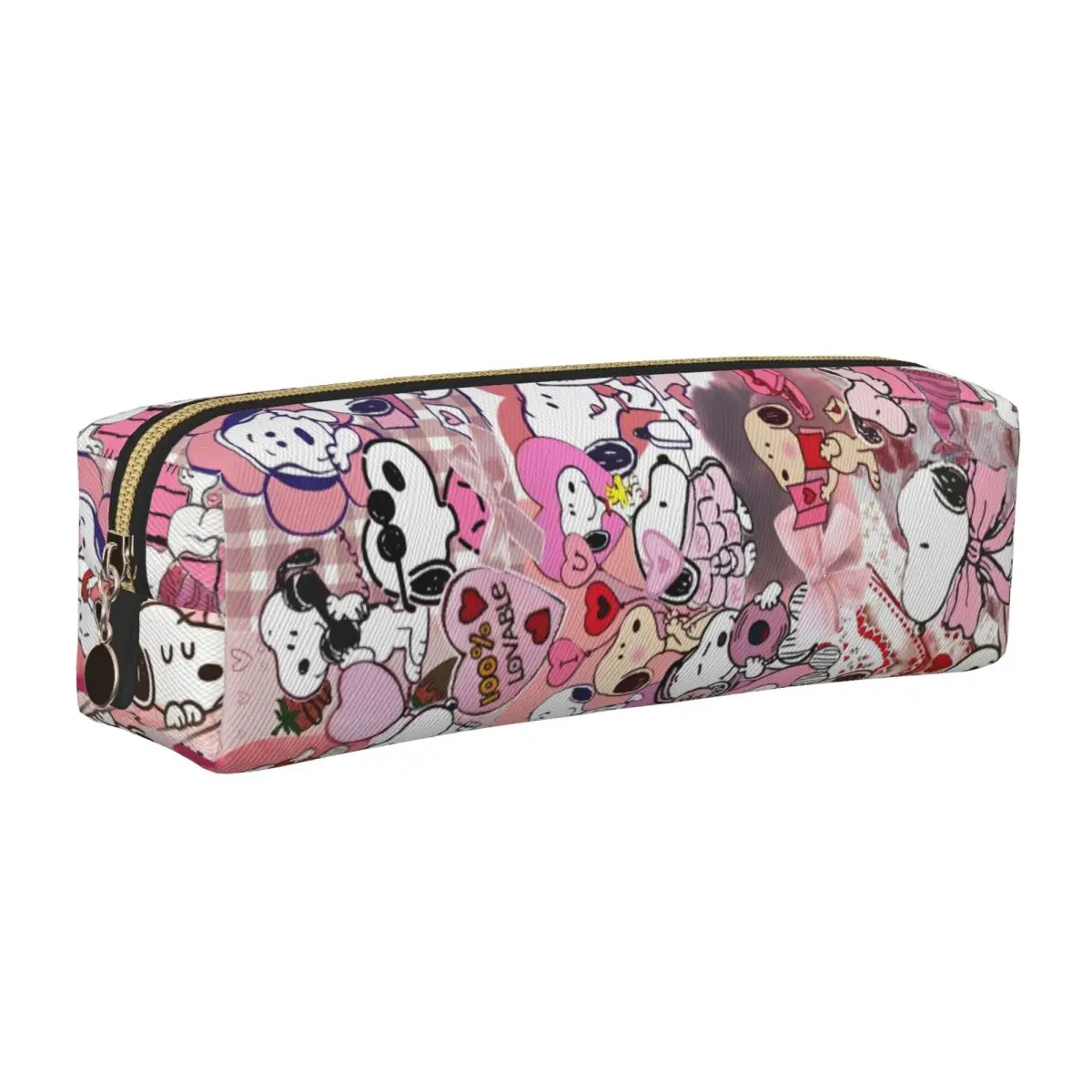 

Pink Snoopy Pencil Case Creative Cartoon Pen Box Bags for Student Big Capacity Students School Cosmetic Pencilcases