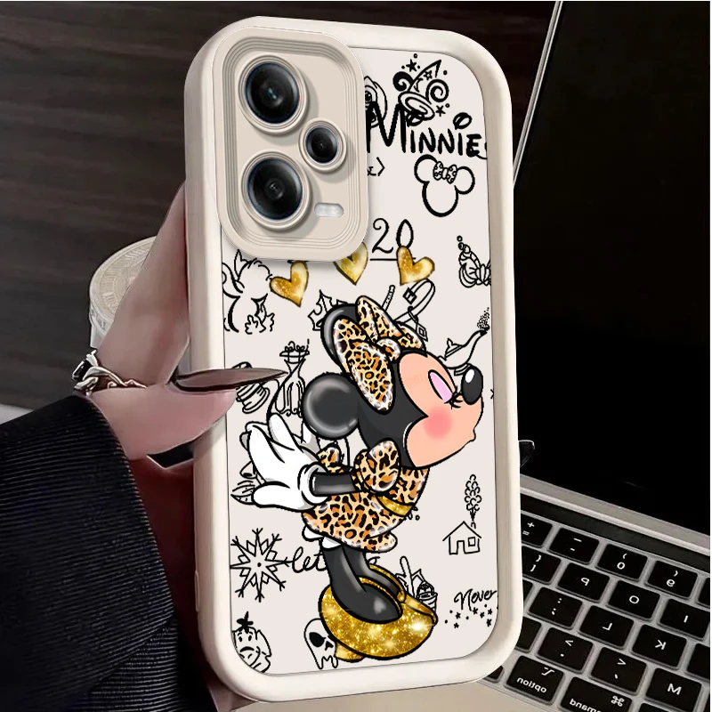 Disney Mouse Minnie For Redmi Note 13 12 11T 11S 11E 10S 10T 9 8 7 Pro Plus Lite  Eye Ladder Phone Case image 5