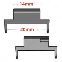 2pcs 14mm To 20mm Connector for Huami Watch 3 Verge Plastic Adapter Universal Connectors Black Watch Repair Tool Accessories