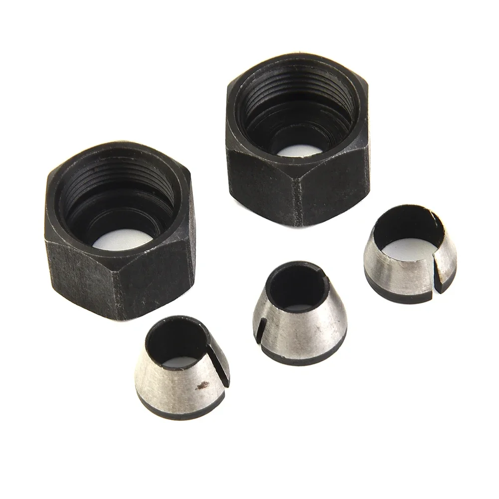 Trimmer pinza mandrino Router Bit pinza con dado lavorazione del legno 1/4 "mandrino Router Bit incisione rifilatrice nuovo di zecca