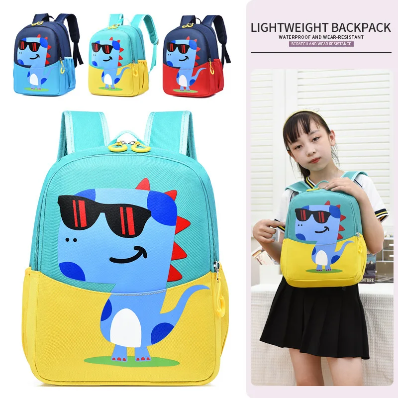 

Cute Cartoon Dinosaur Baby Backpacks Kindergarten Schoolbag Children Boys Girls School Bags Adjustable Animals Kid Backpack