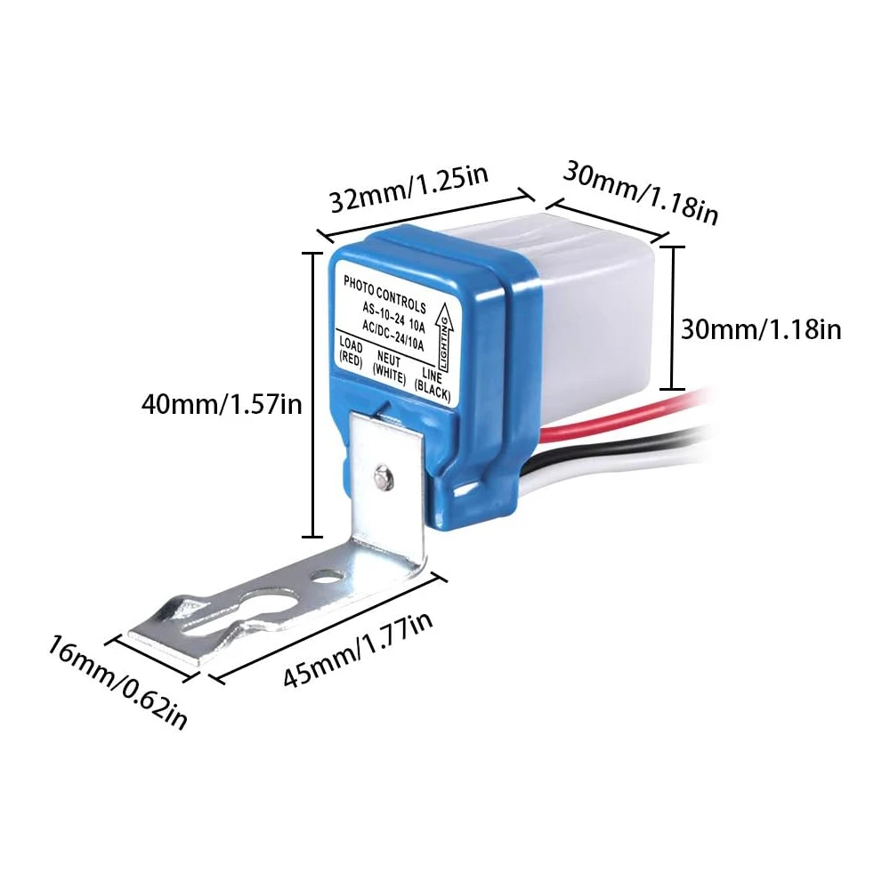 1 قطعة التيار المتناوب 220 فولت السيارات على قبالة الكهروضوئية ضوء الشارع مفتاح مستشعر السيارات مفتاح إضاءة الشارع ليلة في يوم قبالة مفاتيح الاستشعار