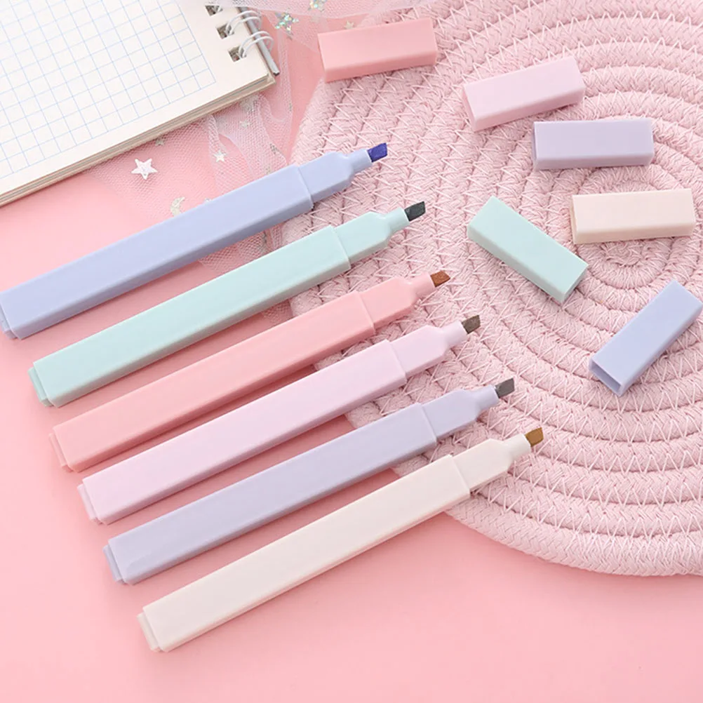 

12 Pcs Highlighter Small Household Pen Multi-function Scrapbook Marker Work Accessories