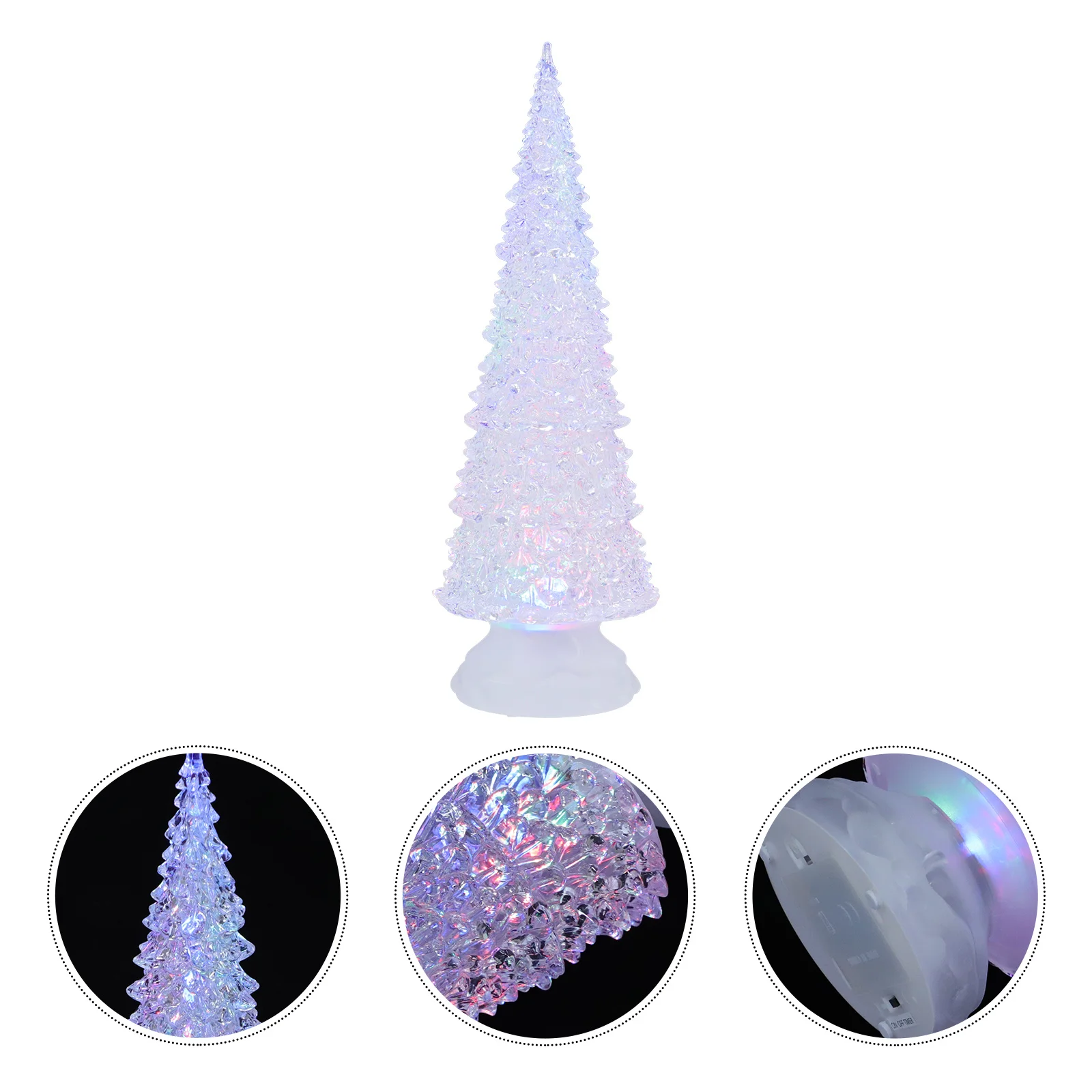 1 قطعة LED شجرة عيد الميلاد ضوء الليل الكرتون الاكريليك مصباح السرير سطح المكتب ديكور ضوء الليل الملونة للمنزل عيد الميلاد مصباح غرفة النوم