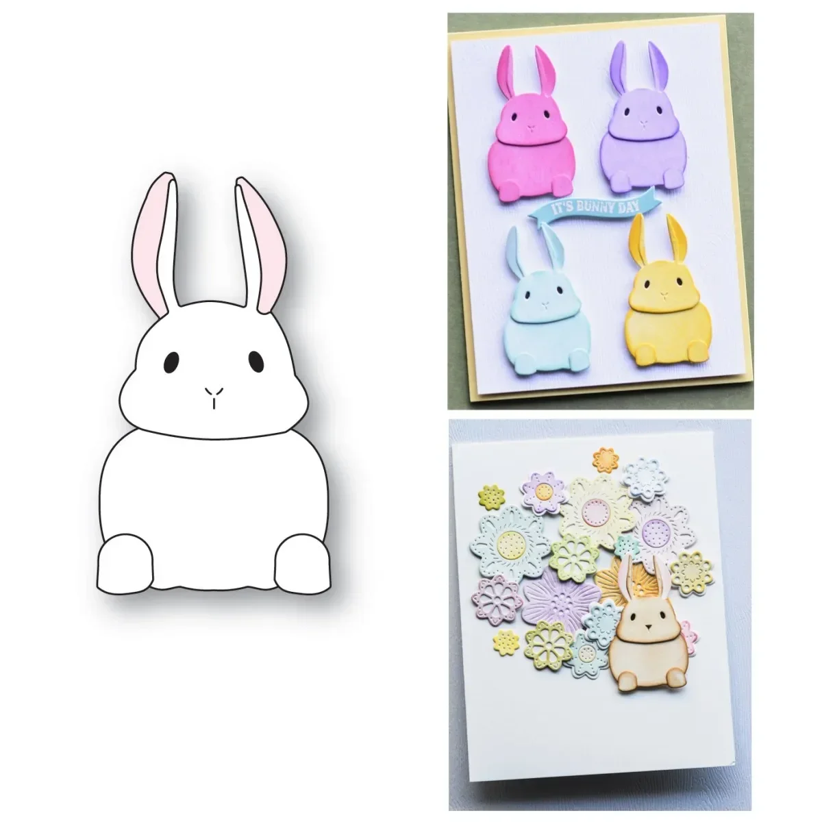 

New Cuddle Bunny Metal Cutting Dies DIY Scrapbooking Paper Craft Handmade Make Album Card Punch Embossing Template 2024 Arrivals