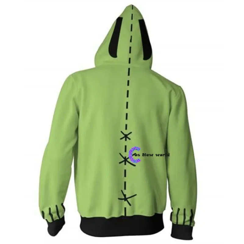 애니메이션 인베이더 외계인 짐 후디, 코스프레 영화 후디, 스웻셔츠, 3D 남성용, 2021 신상 패션