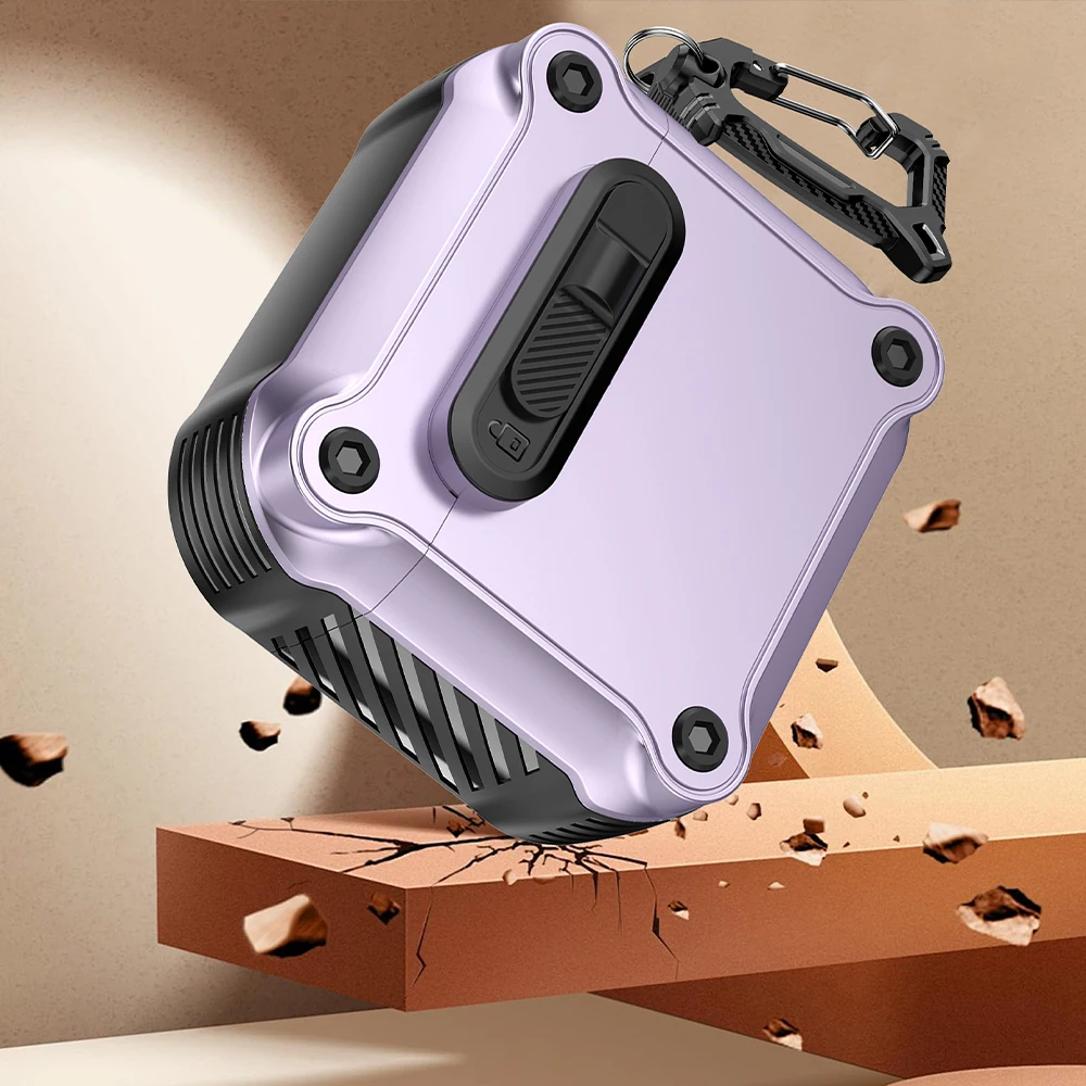 غطاء قفل أمان أوتوماتيكي لأجهزة AirPods Pro 2 4 4th ANC حافظة مضادة للصدمات لسماعات AirPods 4 3 2 1 Pro2 2023 Funda