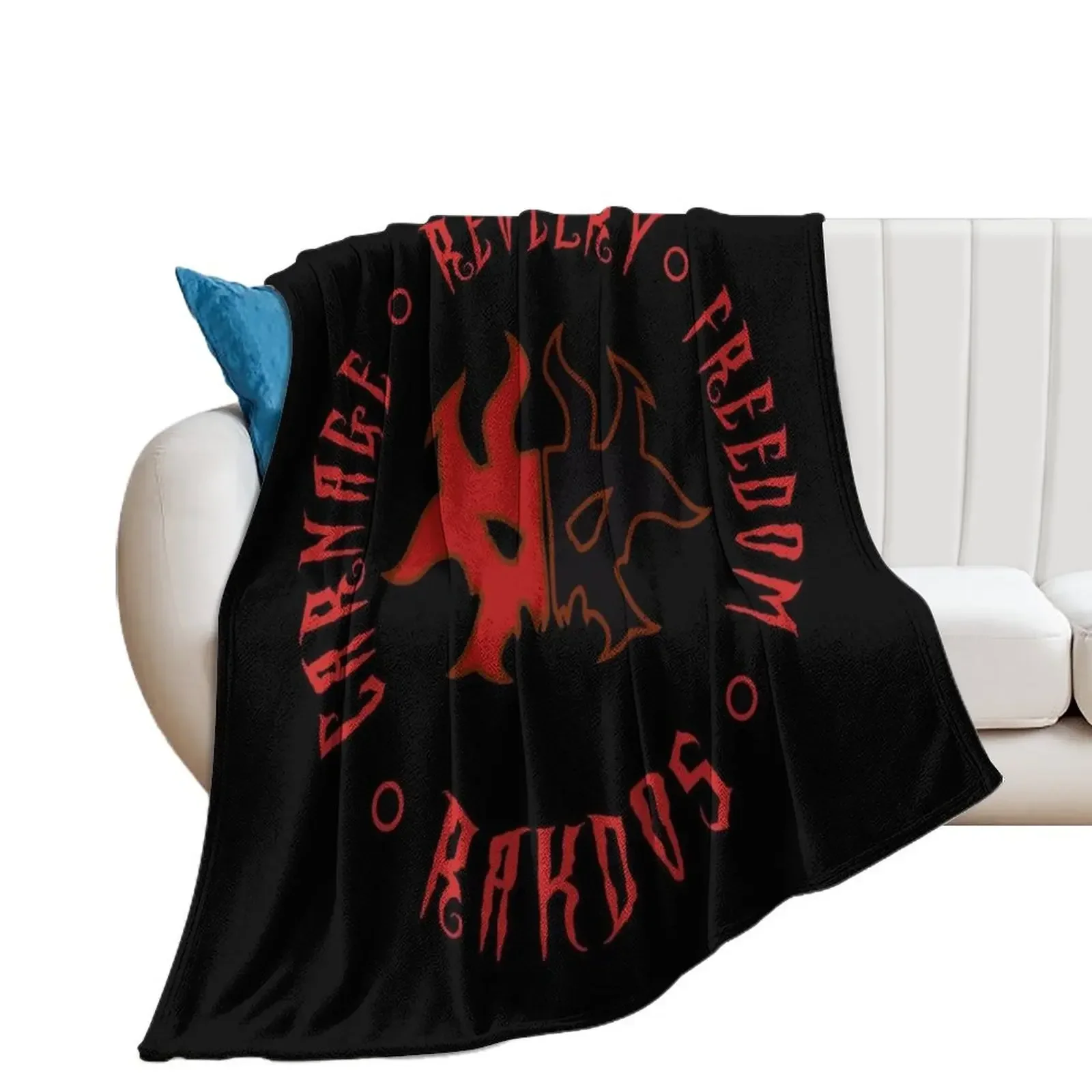 Rakdos Motto Throw Blanket Furry Sofa Blankets