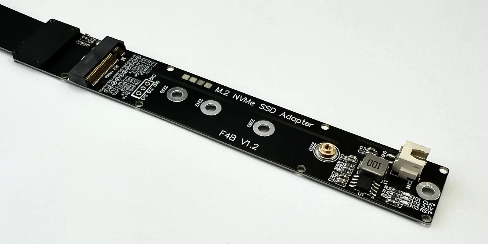 F44SF F44AB Für M.2 NVMe SSD FFC Verlängerung Kabel Solid State Drive Riser Karte GEN5 für M.2 NVMe schlüssel M zu PCI Express 5,0 X4 PCIE – Detail 11