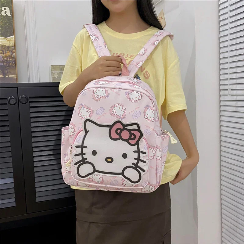 Sanrio Hello Kitty New Cartoon School Bag Cute College Go Out Anime Pacha Dog Kulomi Lighten Backpack