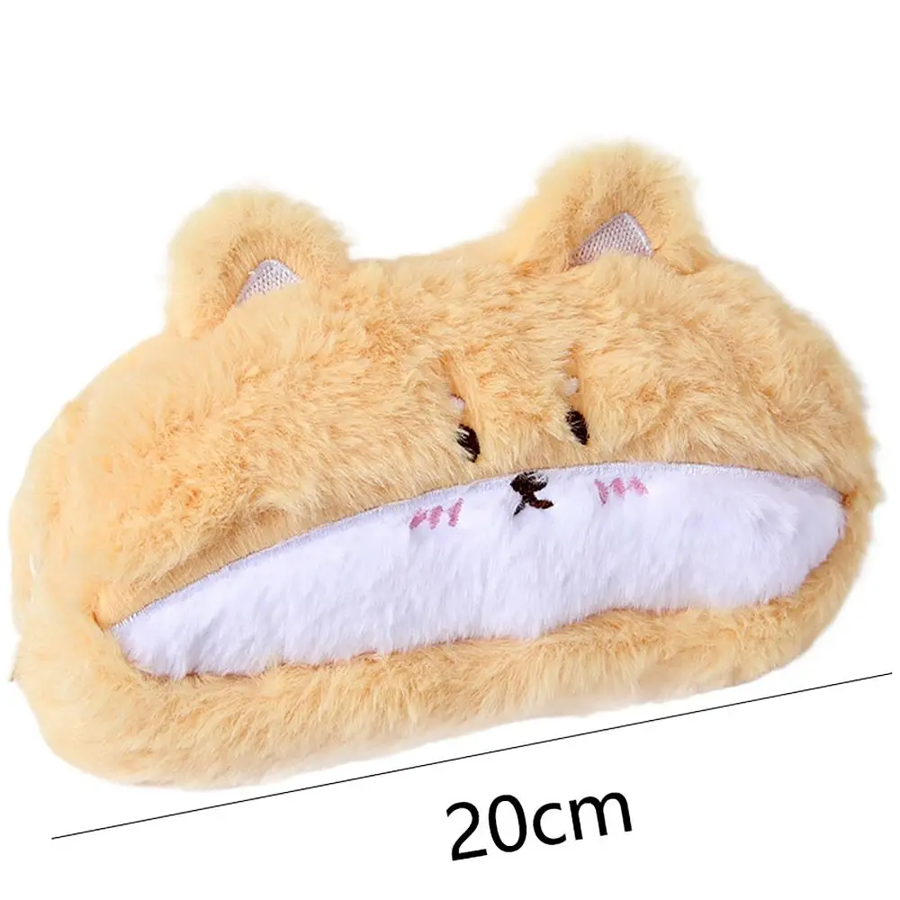 Corgi Squirrel Pen Bag Plush Large Capacity Pencil Case INS Style Stationery Organizer Pencil Box for Student Gift