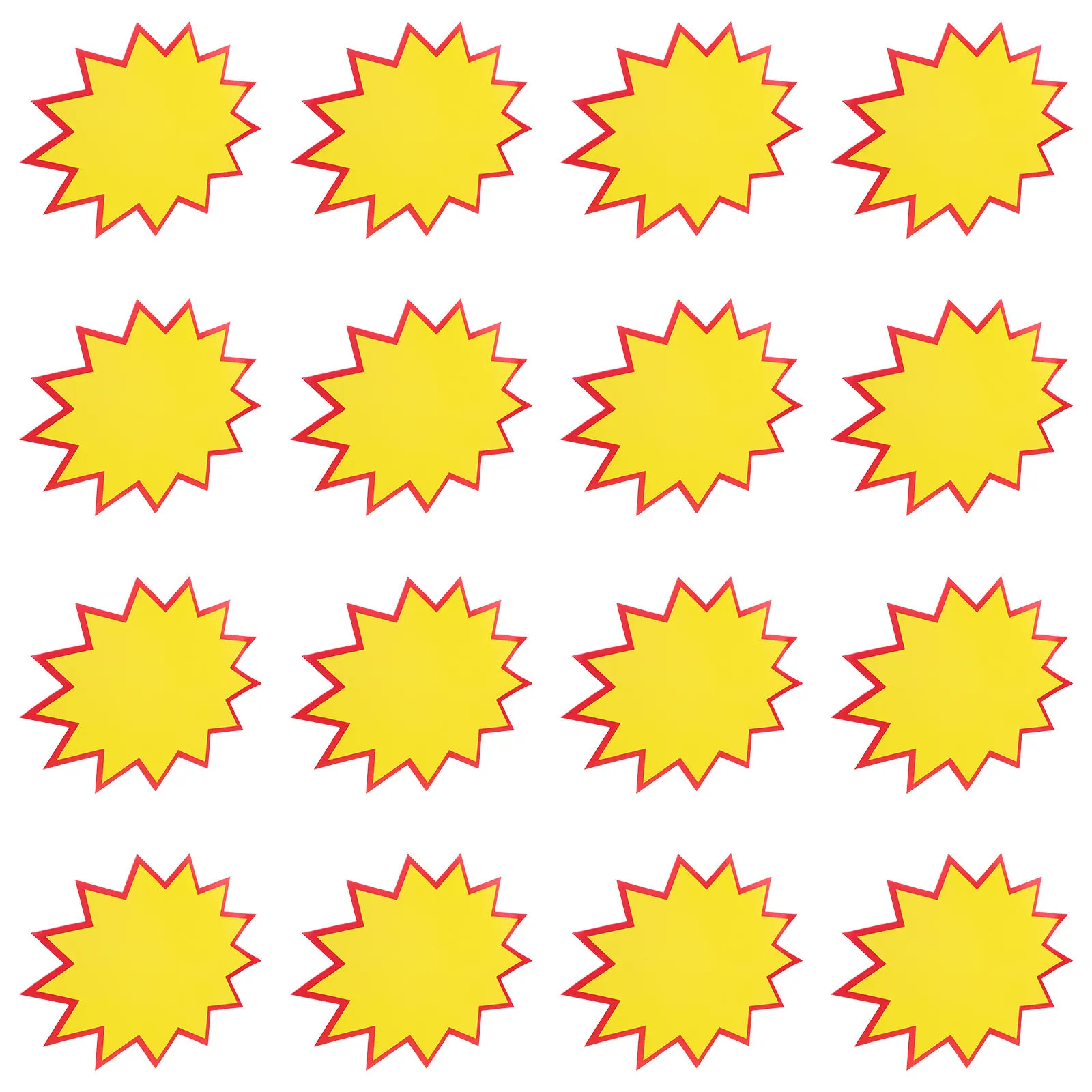 

50Pcs Price Burst Signs Abundant Quantity Sturdy Shop Price Tags Effective Advertising Retail Commerce Fundraising