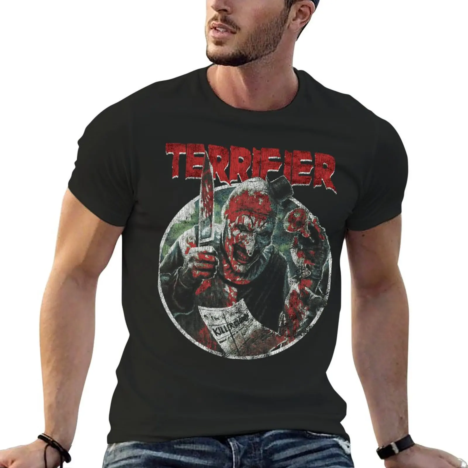 

Films Funny Hallowen Horror Vintage T-Shirt graphic shirts graphics Men's cotton t-shirt