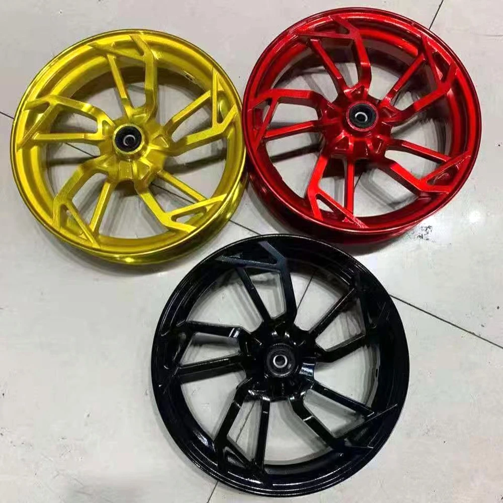 

Electric Motorcycle Modified Front hub 12*2.5 inch CNC Aluminium alloy Y-shaped Wheel hub For Ninebot Niu N1S/UQI/U+B M3 Monkey