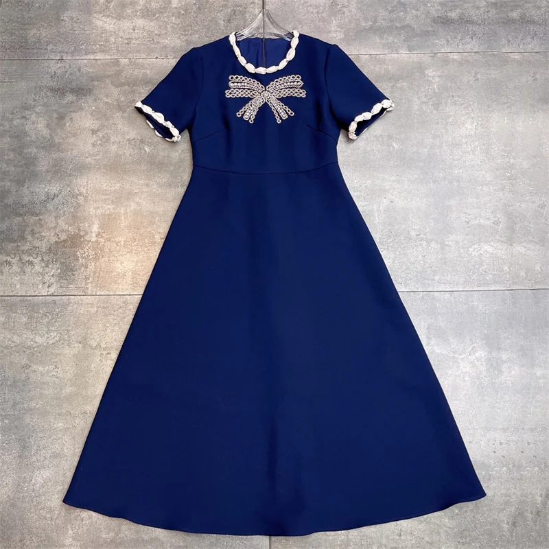 

Женские платья Новое блестящее декоративное длинное платье со стразами на осень 2021, облегающее вечернее платье с круглым вырезом и короткими рукавами y2k