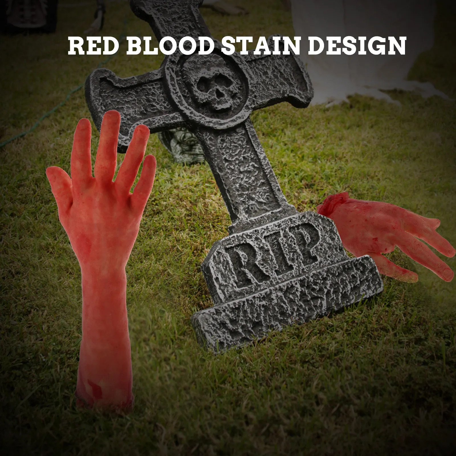 

Набор из 6 кровавых муляжей частей тела для декораций на вечеринку, многоразовый реквизит для ужасов, премиум-качество