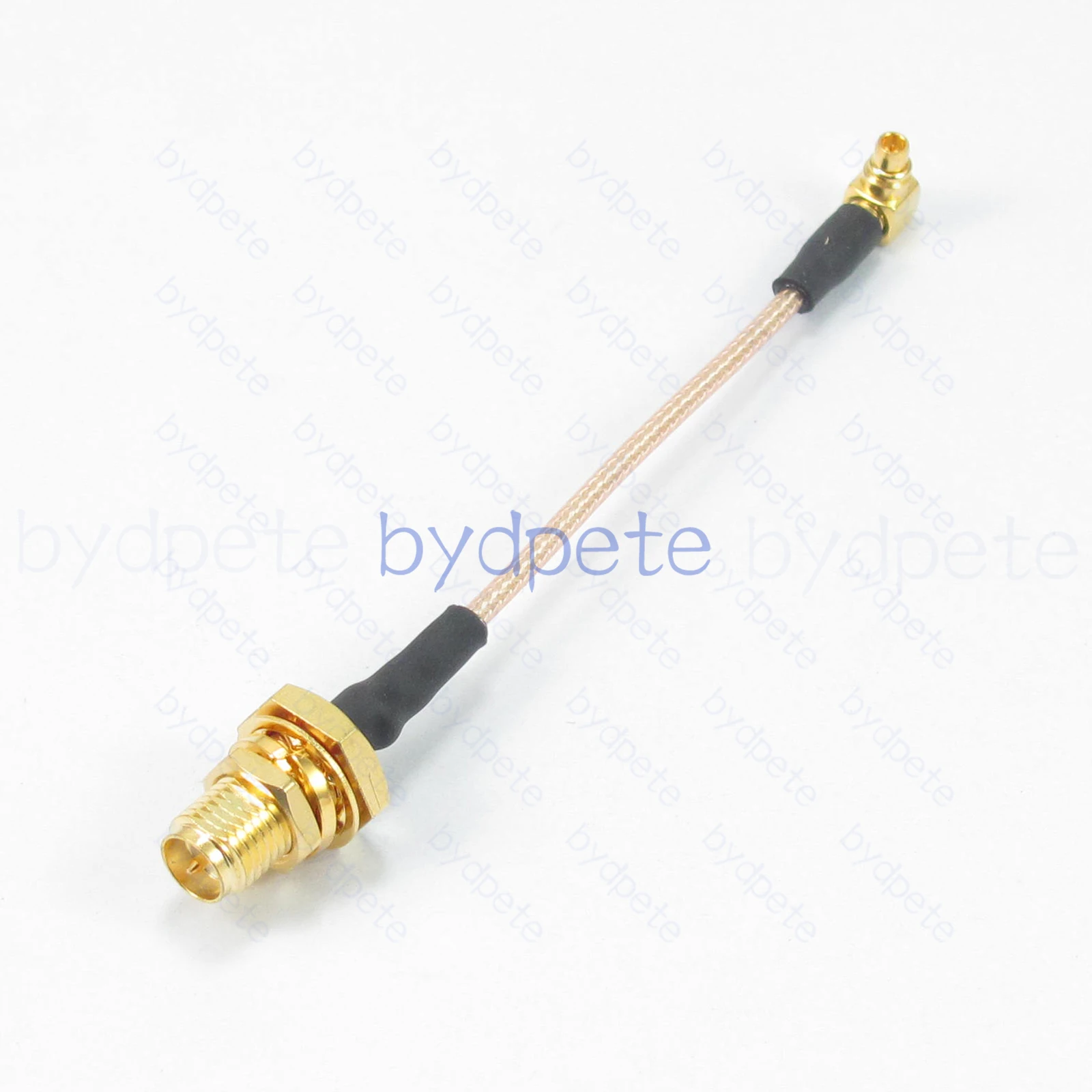 MCX Male Plug Right Angle R/A to RP-SMA Female Bulkhead Waterproof RG178 Coax Cable FPV 50ohms Koaxial Kable coaxial bydpete