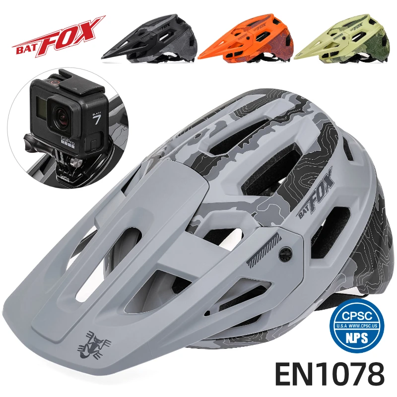 

BATFOX Light Mountain Bicycle Helmet MTB casco bicicleta Downhill Cross-country Race Extreme Sports Bike Riding Safety Helmet