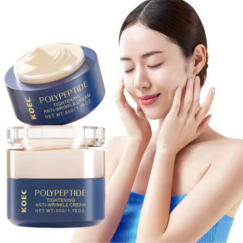 

Полипептидный укрепляющий увлажняющий крем для лица против морщин, сужение пор, питательный, увлажняющий, осветляющий, уход за кожей лица