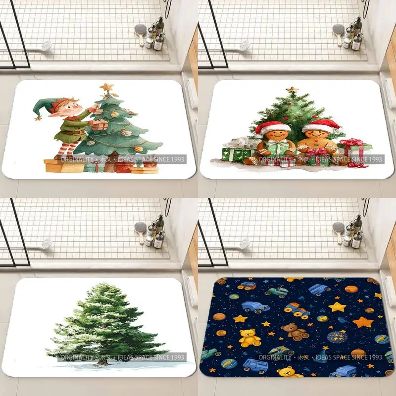 

Рождественский коврик «Снежный гном», украшение для гостиной, домашний диван, нескользящий ковер, кабинет, спальня, татами, детский мягкий напольный коврик